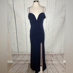 City Studio Midnight Blue Strapless Dress